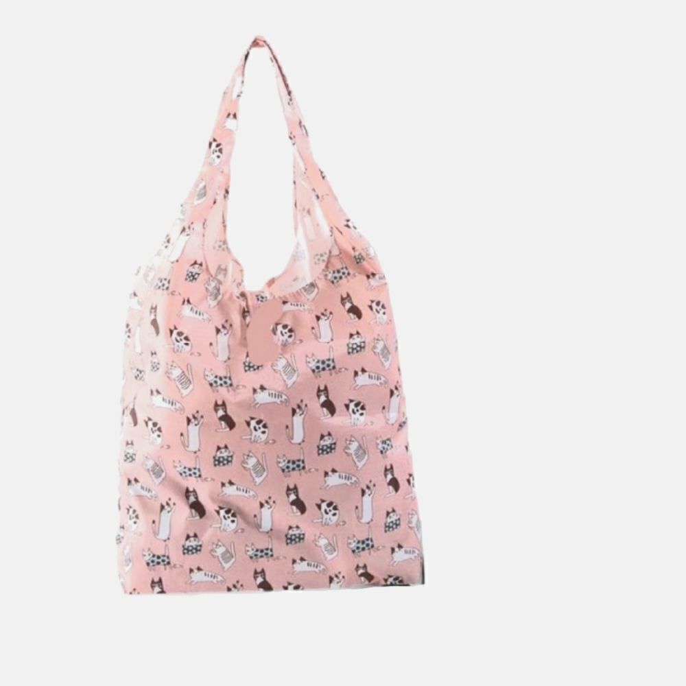 Cartoon Cat Reusable Shopping Tote
